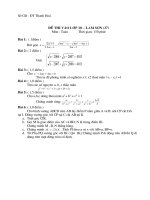 Đề thi HSG toán lớp 9 có đáp án đề 52