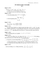 Ôn thi ĐH năm 2009 (Đề 4)