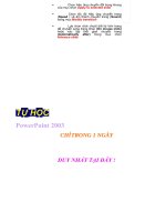 TỰ HỌC POWERPOINT TRONG 1 NGÀY
