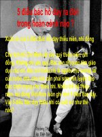 5 điều Bác Hồ dạy