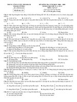 Đề ôn ĐHCĐ Vật lý lần 4