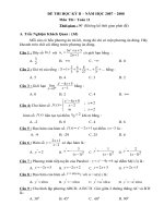 ĐỀ THI KHII LỚP 11