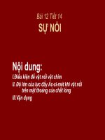 Bài 12: SỰ NỔI