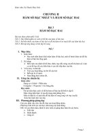 Chương II - Bài 3: Hàm số bậc hai