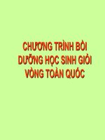 Các bài toán bồi dưỡng HSG