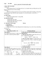 Cân bằng hóa học tiết 1