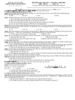 ĐỀ KT HK I - VẬT LÝ 12 TRƯỜNG LÊ QUÝ ĐÔN HÀ ĐÔNG