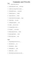 Tục ngữ tiếng Anh