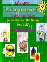 Tìm hiểu 1 aố loài hoa