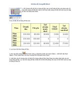 Vẽ biểu đồ trong MS Word