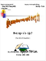 Tiết 26 : Bánh trôi nước
