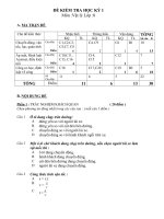 Noel 2008-Đề thi HK1& đáp án - Lý lớp 8 (Đề 14)