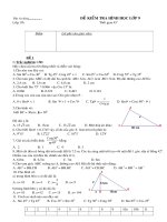 Kiểm tra Hình học 9