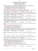 Đề thi học kỳ I 12A 02