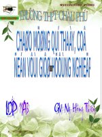 CHỦ ĐỀ-TÔI MUỐN ĐẠT ĐƯỢC ƯỚC MƠ