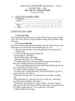 dap an ktra HK I L11