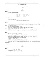 Đề toán ôn lớp 9