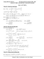 DE CUONG ON THI HOC KY I MU VA LOGARIT