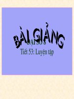 LT: Giải BT bằng cách lập pt - Đại 8