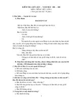 Đề kiểm tra giữa kì I