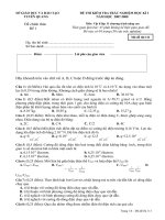 Kiểm tra chất lượng học kỳ I