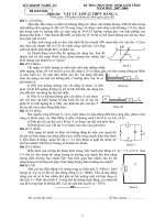 Đề và đáp án thi HSG Vật lý 12