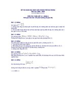 Đề thi HSG Toán 12 của Tỉnh Hải Phòng