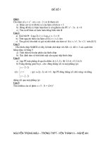 11 de thi thu TN theo cau truc BGD