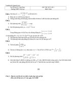 Đề thử sức môn Toán (trường THPT Yên Lạc - Vĩnh Phúc)