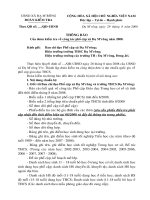 Thong bao cua Ban chi dao cap xa