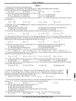 Đề ôn kiểm tra số 2. Lí 12