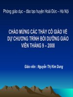 Bồi dưỡng chuyên đề tập làm văn hè 2008