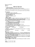 Tiết 157: Kiểm tra tiếng việt 9