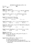 Kiểm tra Hình học 10