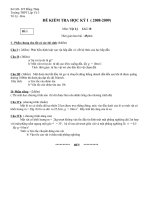 de thi HK I _Vat Lý 10 (dong thap)