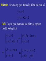 Tương giao đồ thị