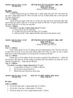 Đề kiểm tra và biểu điểm GDCD 9 (Học kì II)