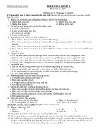 ĐỀ THI HKII VẬT LÝ 7