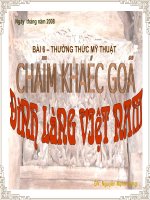 CHAM KHẮC GỖ ĐÌNH LÀNG VIỆT NAM