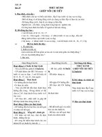 G/A Công nghệ 8 (tiết 29)