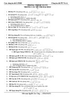 Phương trình vô tỷ trong đề thi Đại học