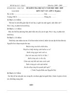 Đề thi văn 9 HKI