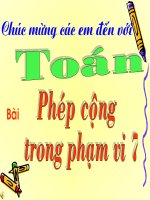 Phép cộng trong phạm vi 7