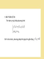 giải phương trình vi phân bằng phương pháp số