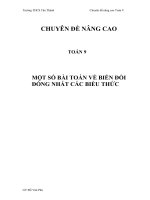 CHUYÊN ĐỀ NÂNG CAO TOÁN 9