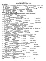 kiểm tra 1 tiết - NC