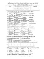 Đề KTHKI - Lớp 9