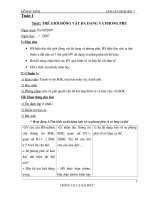 Giáo án Sinh học 7