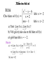 Chương IV - Bài 3: Hàm số liên tục
