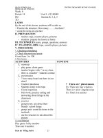 giáo án anh 6 tháng 1 năm 2009